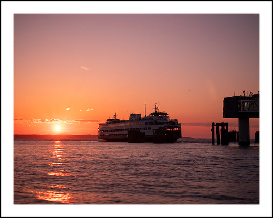 Edmonds Ferry Departing Into the Sunset