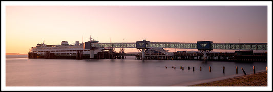 Edmonds Ferry Peaceful Evening - Panoramic Crop