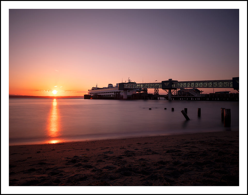 Edmonds Ferry Awaiting Sunset Departure