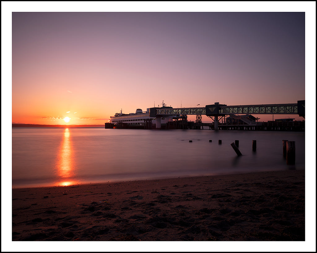 Edmonds Ferry Awaiting Sunset Departure