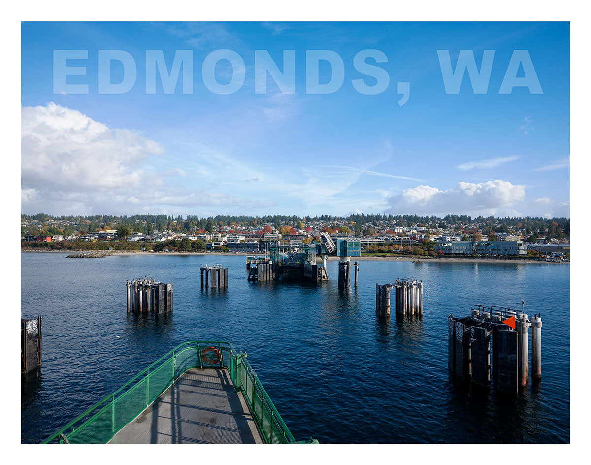 Edmonds Autumn Afternoon from Ferry