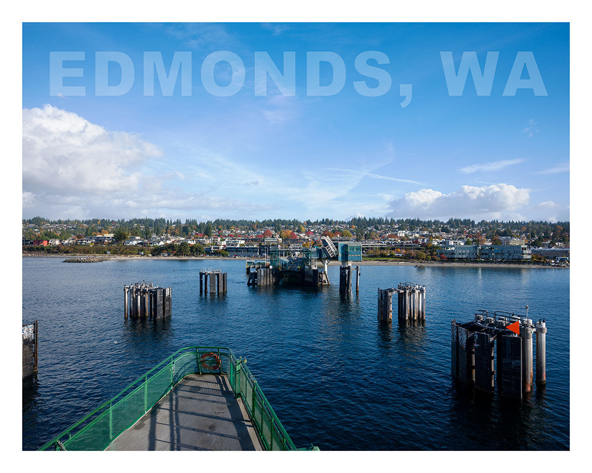 Edmonds Autumn Afternoon from Ferry