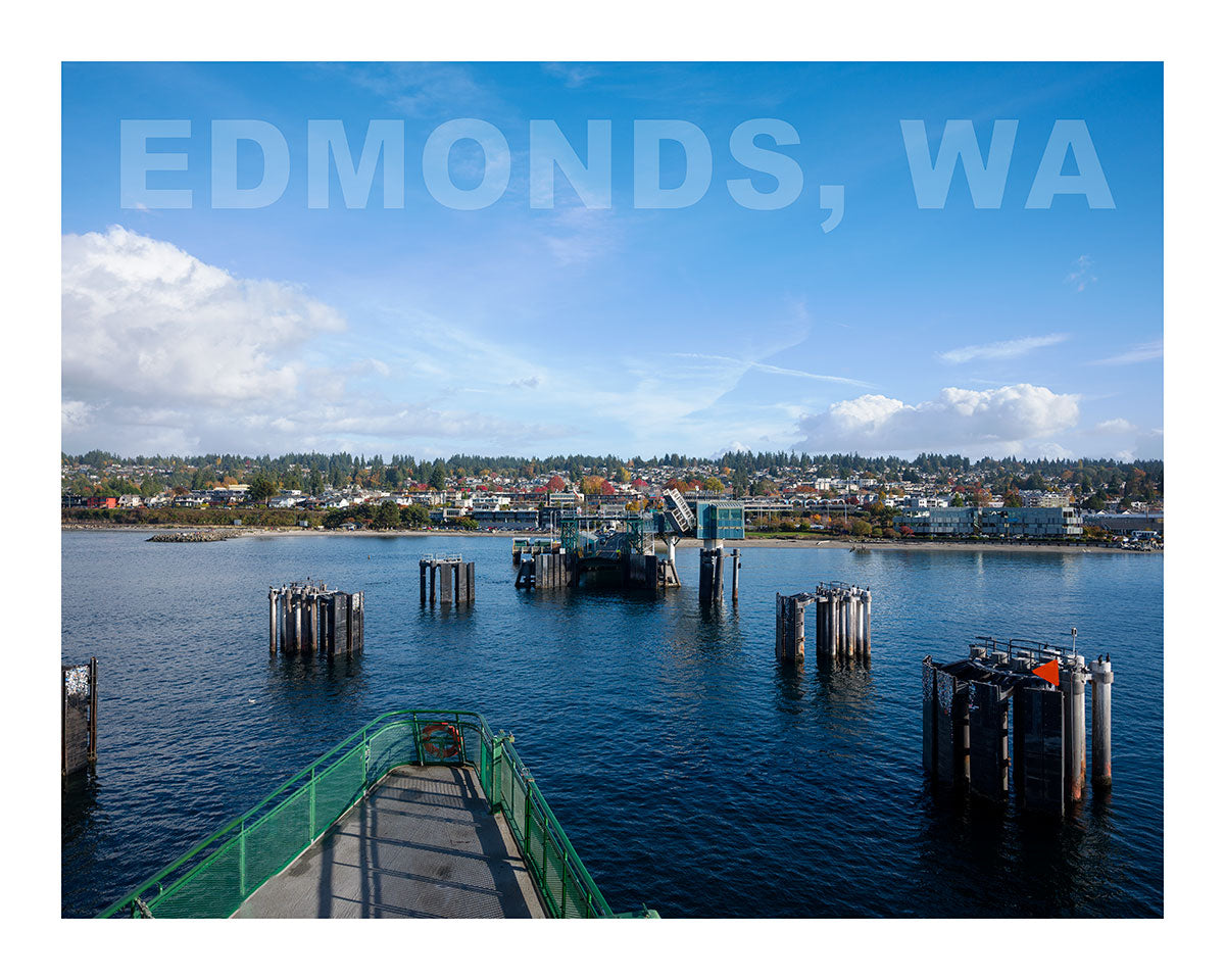 Edmonds Autumn Afternoon from Ferry