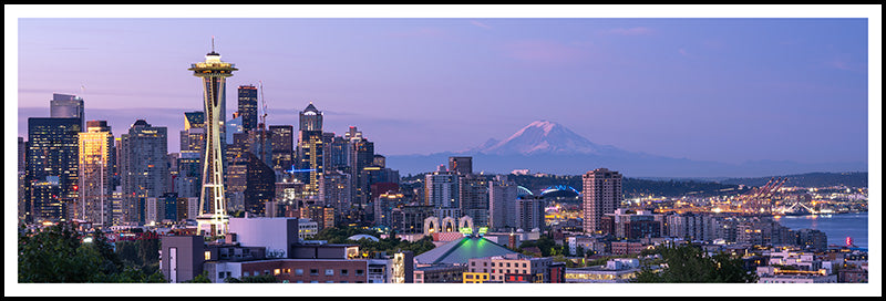 Seattle Summer Sunrise - Panoramic Crop